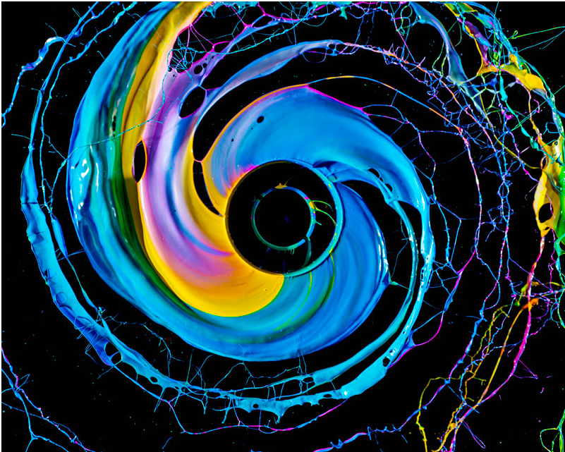 swirling colours